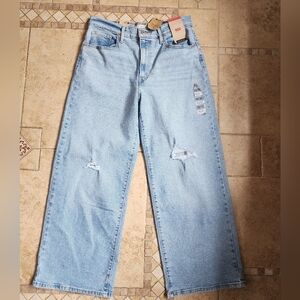 Levi's Women's Light Blue Wide Leg Jeans